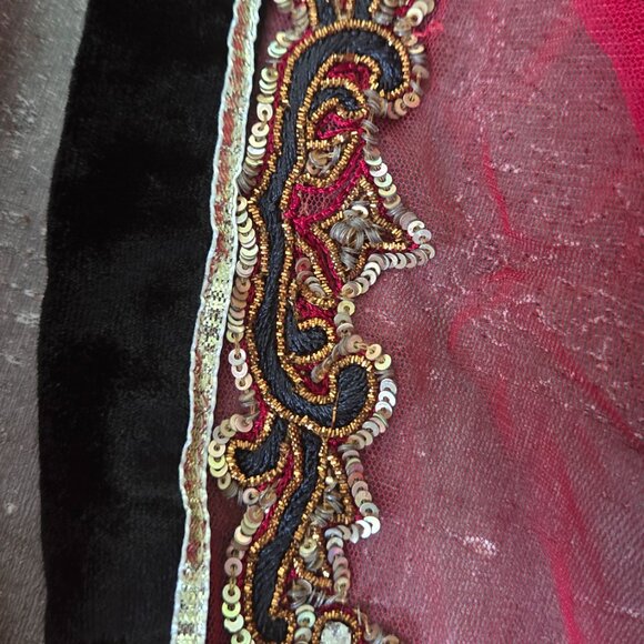 Anarkali (Pink-Red/Black) - Picture 4 of 7